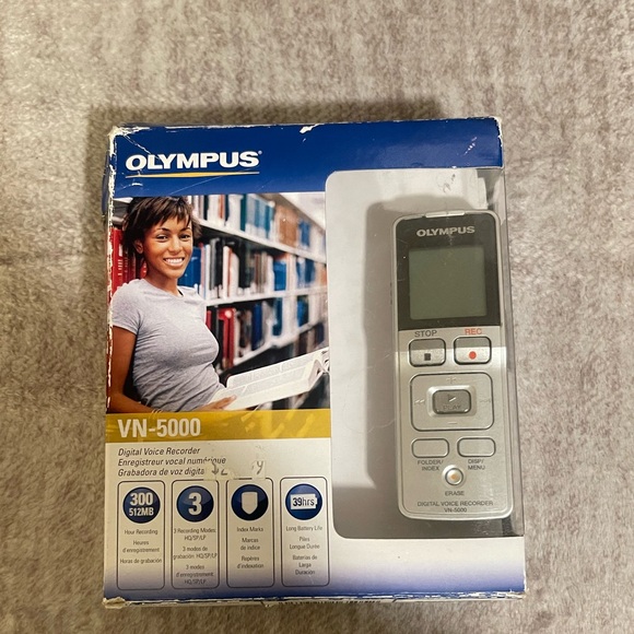 Olympus VN-5000 Digital Voice Recorder 512MB - Picture 5 of 5